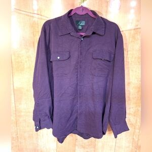 Purple button down shirt Men's size medium